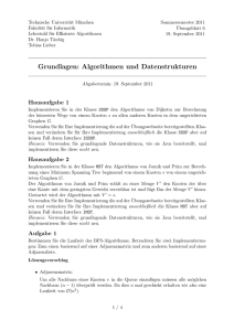 Lösungsvorschlag Blatt 6 - Lehrstuhl für Effiziente Algorithmen