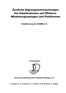 Empfehlung der DGMM eV - Arbeitsmedizinische Praxis Dr. Rogall