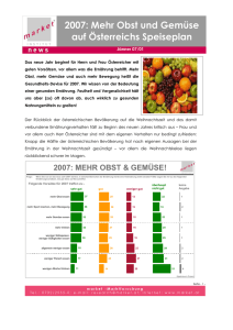 2007: Mehr Obst und Gemüse auf Österreichs Speiseplan