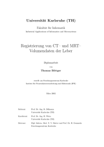 Registrierung von CT– und MRT– Volumendaten der Leber