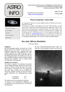 AstroInfo # 183 - Sternwarte Gahberg