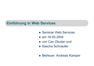 Einführung in Web Services