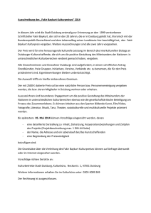 Ausschreibung 2014 - Rheinschiene