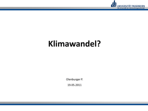 Klimawandel?