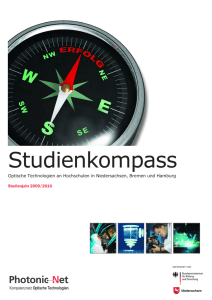 Studienkompass Optische Technologien 2009 / 2010