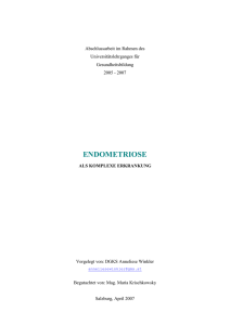 Endometriose als komplexe Erkrankungen