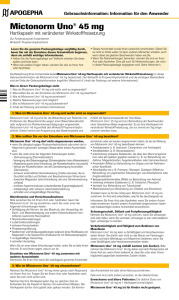 Mictonorm Uno® 45 mg - APOGEPHA Arzneimittel GmbH