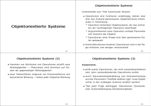 Objektorientierte Systeme