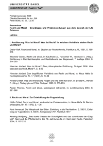 Literaturliste 19.1.09 - Juristischen Fakultät Basel