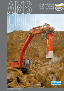 In diesem Jahr hat - Advanced Mining Solutions