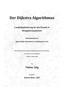 Seminararbeit Tobias Jülg - Laufzeitoptimierung Des Dijkstra