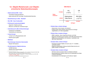 12. Objekt-Relationale und Objekt