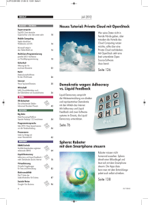 Neues Tutorial: Private Cloud mit OpenStack Seite 126 Sphero