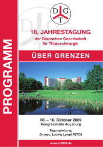 Programm-Inhalt 2006 - Deutsche Gesellschaft für Thoraxchirurgie