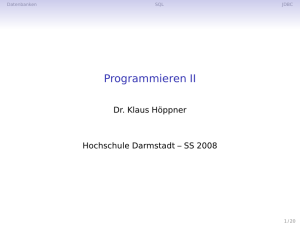 Programmieren II