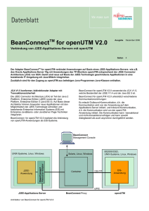 BeanConnect for openUTM V2.0
