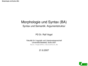 Argumentstruktur - Universität Bielefeld