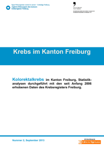 Krebs im Kanton Freiburg