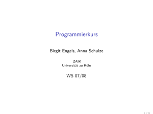 Programmierkurs - ZAIK