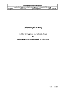 Leistungskatalog - Institut für Hygiene und Mikrobiologie