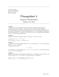 Ubungsblatt 5 - Institut für Mathematik HU Berlin