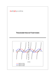 trigonometrische funktionen - mathphys