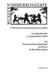 2004 - Wurzer Sommerkonzerte