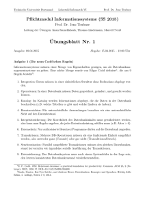 Übungsblatt Nr. 1