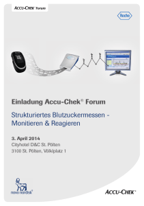 Einladung Accu-Chek® Forum Strukturiertes Blutzuckermessen