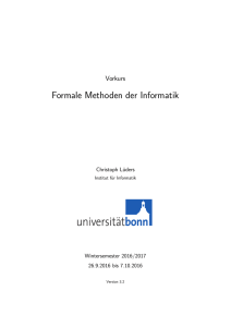 Formale Methoden der Informatik