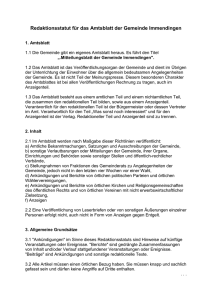 Redaktionsstatut Mitteilungsblatt Immendingen Stand 2016