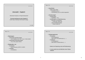 Informatik 1 Kapitel 6 - Marc