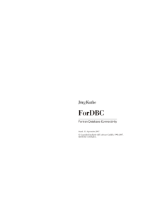 ForDBC v2 Dokumentation