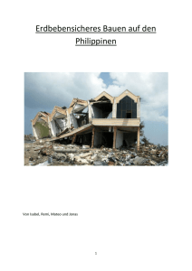 Erdbebensicheres Bauen auf den Philippinen