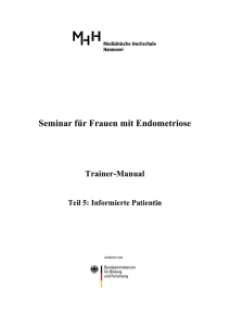 Seminar für Frauen mit Endometriose