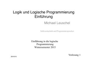 Logik - Softwaretechnik und Programmiersprachen