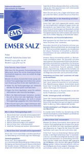 Gebrauchsinformation "Emser Salz"