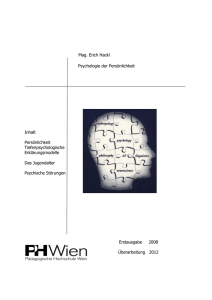 Erstausgabe 2008 Überarbeitung 2012 Psychologie der