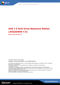 AVG 7.5 Anti-Virus Netzwerk Edition