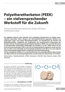 Polyetheretherketon (PEEK) – ein vielversprechender - UMG