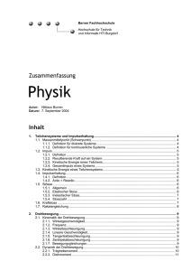 Zusammenfassung Physik