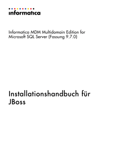 Informatica MDM Multidomain Edition for Microsoft SQL Server