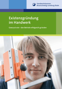 Existenzgründung im Handwerk - Handwerkskammer Braunschweig