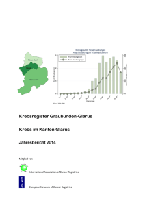 Krebsregister Graubünden-Glarus Krebs im Kanton Glarus