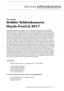 Brühler Schlosskonzerte Haydn