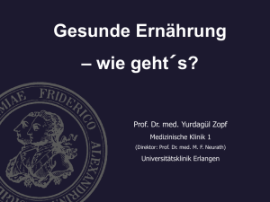 Vortrag Prof. Zopf: „Gesunde Ernährung“ jetzt hier online!