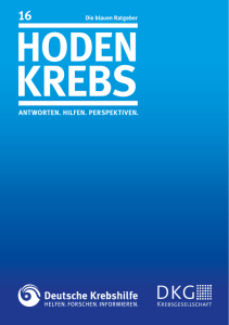 Die blauen Ratgeber der Deutschen Krebshilfe: Hodenkrebs