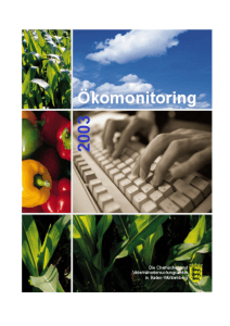 ökomonitoringbericht 2003 - Untersuchungsämter-BW