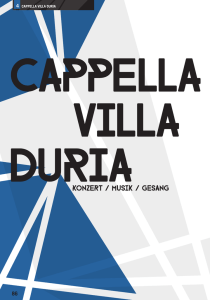 Spielzeit 16 / 17 - CAPPELLA VILLA DURIA
