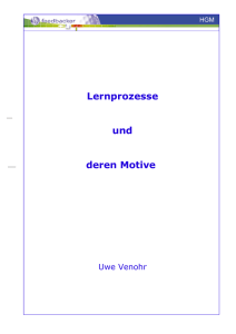 Lernprozesse und deren Motive